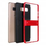 Wholesale Galaxy Note 8 Slim Fit Kickstand Hybrid Case (Black)